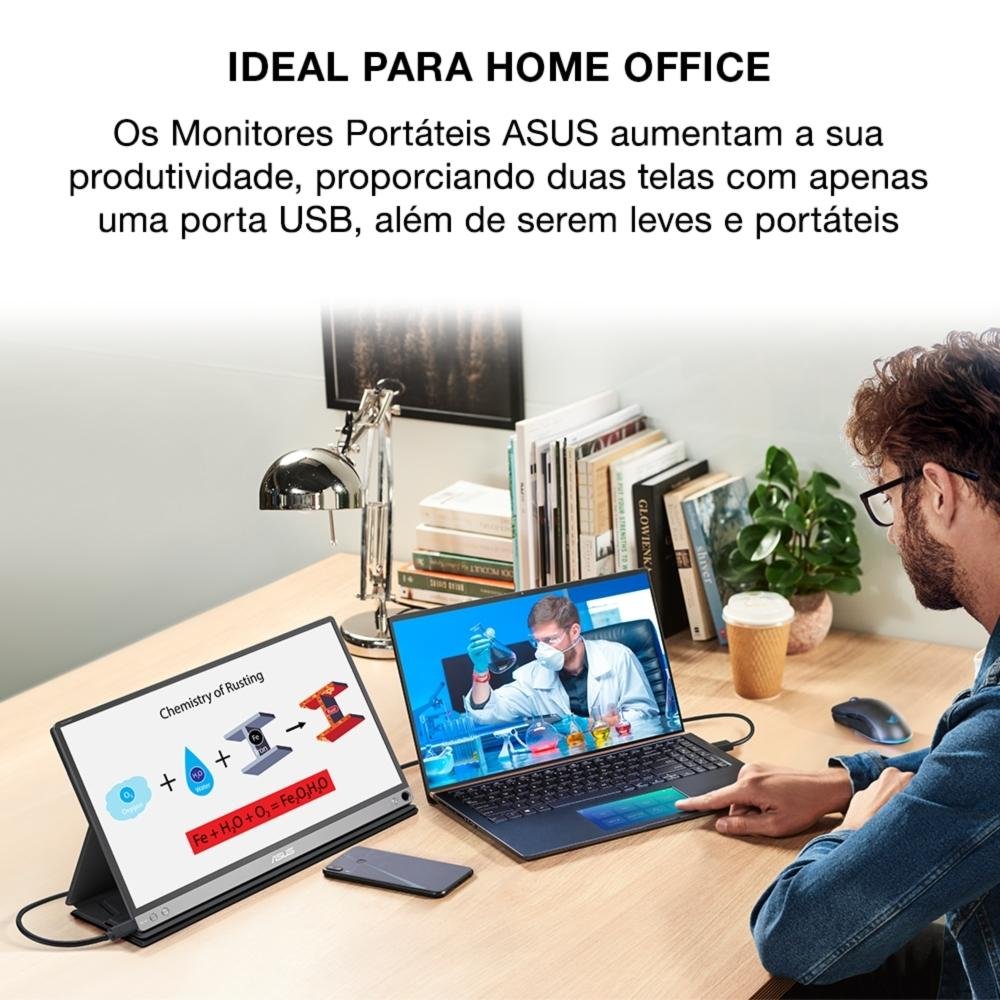 Monitor Portátil Asus ZenScreen 15.6 Full HD, IPS, USB Type-C