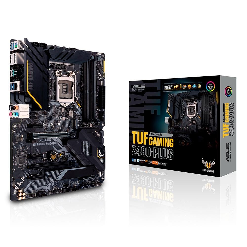 ASUS TUF GAMING Z490-PLUS ＋ DDR4 8GB ×4枚 Placa Mãe Asus TUF Gaming Z490-Plus, Intel LGA 1200, ATX, DDR4