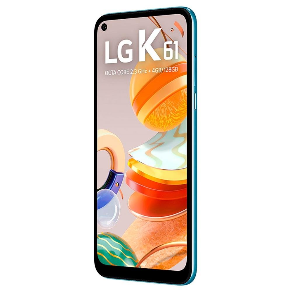 Smartphone LG K61, 128GB, 48MP, Tela 6.53´, Branco - LM-Q630BAW Smartphone LG K61, 128GB, 48MP, Tela 6.53´, Branco - LM-Q630BAW