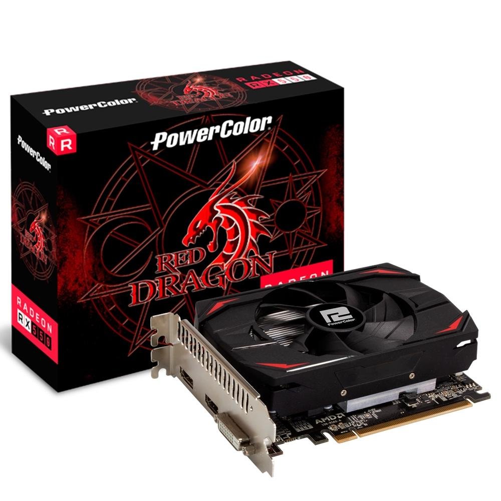 Placa de Vídeo PowerColor AMD Radeon RX 550, 2GB, DDR5 - AXRX 550 2GB64BD5-DH Placa de Vídeo PowerColor AMD Radeon RX 550, 2GB, DDR5 - AXRX 550 2GB64BD5-DH