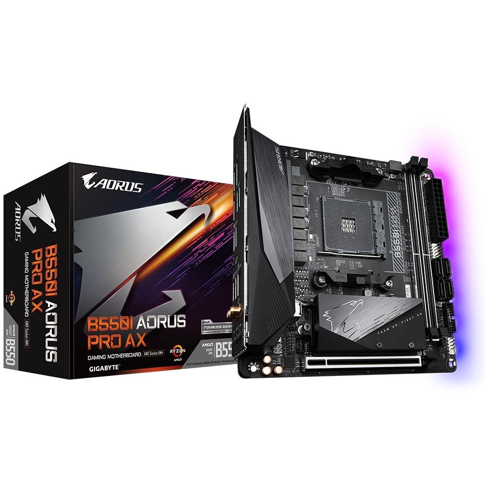 GIGABYTE B550I AORUS PRO AX マザー MINI-ITX placa-mae-gigabyte-b550i-aorus