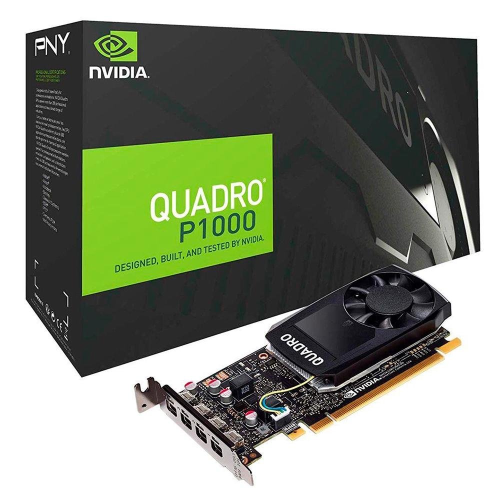 Placa de Vídeo PNY NVIDIA Quadro P1000, 4GB, GDDR5 VCQP1000V2PB KaBuM!