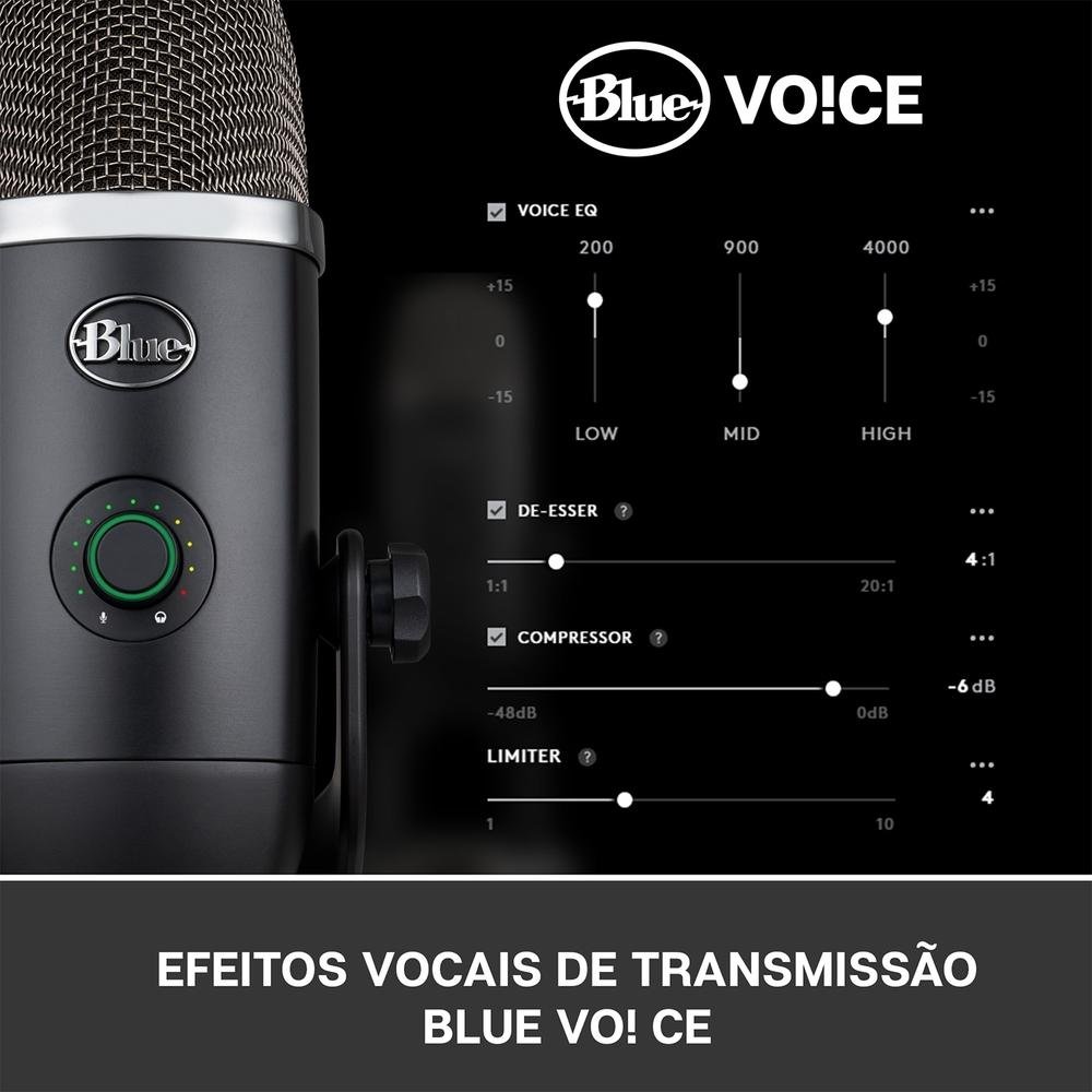 Microfone Condensador Blue Yeti X USB