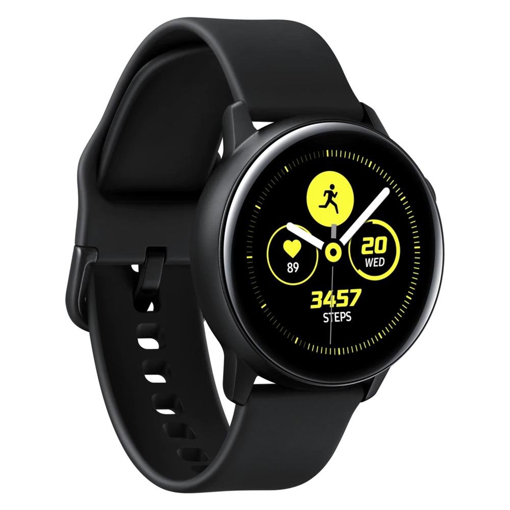 Smartwatch Samsung Galaxy Watch Active, Wi-Fi, Touchscreen, Monitor Cardíaco, Preto - SM-R500NZKPZTO Smartwatch Samsung Galaxy Watch Active, Wi-Fi, Touchscreen, Monitor Cardíaco, Preto - SM-R500NZKPZTO