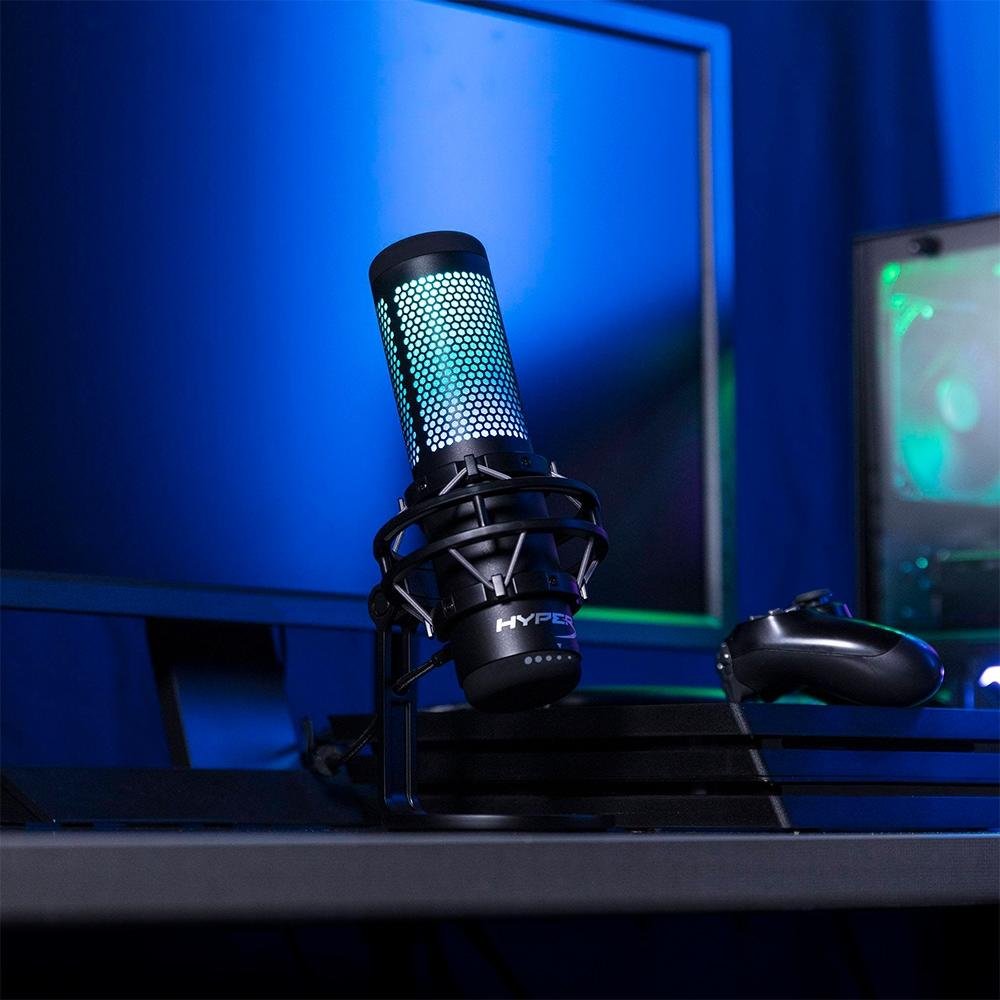 HyperX QuadCast S 黒 QuadCast S – USBコンデンサーゲーミングマイク