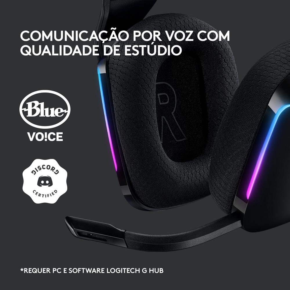 Headset Gamer Sem Fio Logitech G733 | KaBuM!