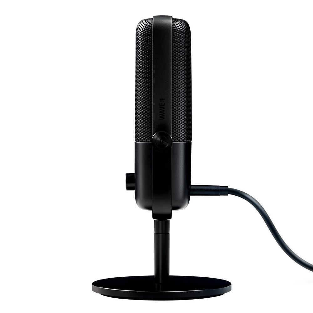 Microfone Condensador Elgato Wave 1 Podcast, USB, Solução de Mixagem Digital, Anticliping, Preto - 10MAA9901 Microfone Condensador Elgato Wave 1 Podcast, USB, Solução de Mixagem Digital, Anticliping, Preto - 10MAA9901