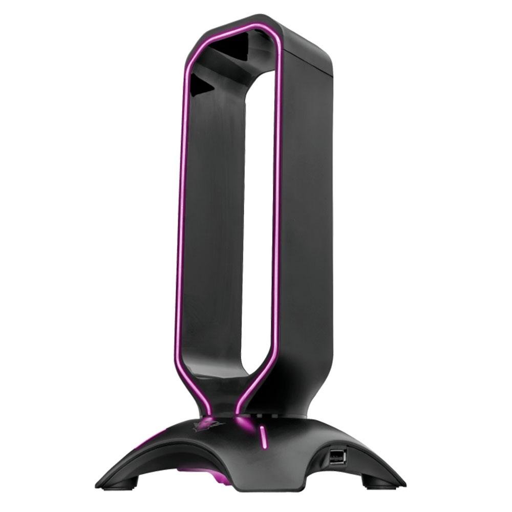 Suporte para Headset Gamer GXTrust GXT 265 Cintar, RGB, 2 Portas USB - 23647 Suporte para Headset Gamer GXTrust GXT 265 Cintar, RGB, 2 Portas USB - 23647
