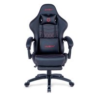 Cadeira Gamer Husky Tempest 700, Até 145kg, Almofadas, Reclinável 150º, PU, Descanso para Pés, Preta e Vermelha - HCG700PTVR