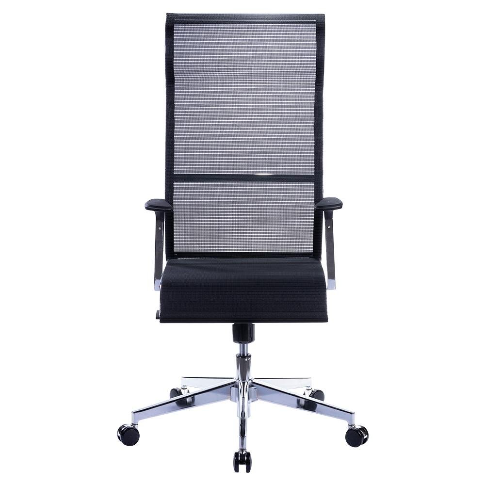 Cadeira Office Husky 500, Preto, Encosto de Cabeça Fixo, Encosto Ajustável com 3 Níveis, Base em Aço Cromado - HTCD010