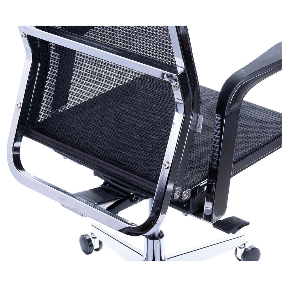 Cadeira Office Husky 500, Preto, Encosto de Cabeça Fixo, Encosto Ajustável com 3 Níveis, Base em Aço Cromado - HTCD010
