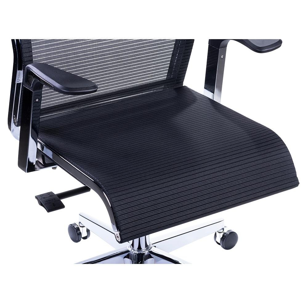 Cadeira Office Husky 500, Preto, Encosto de Cabeça Fixo, Encosto Ajustável com 3 Níveis, Base em Aço Cromado - HTCD010
