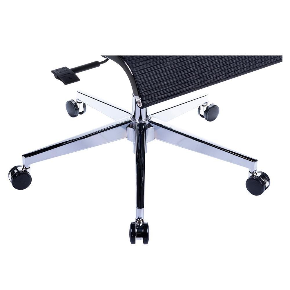 Cadeira Office Husky 500, Preto, Encosto de Cabeça Fixo, Encosto Ajustável com 3 Níveis, Base em Aço Cromado - HTCD010
