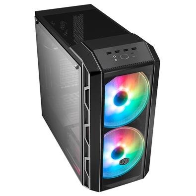 Menor preço em Gabinete Gamer Cooler Master Mastercase H500, 3x Fans (2x ARGB Frontais, 1x Traseira), Lateral em Vidro Temperado, Cinza - MCM-H500-IGNN-S01