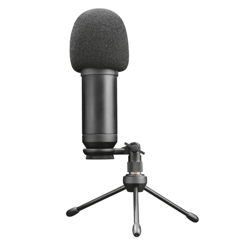 Microfone Streamer Trust Gaming GXT 252+ Emita Plus Podcast, USB, Anti-Vibração, Preto - 22400