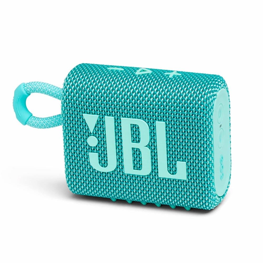 Caixa de Som JBL GO3, Bluetooth, 4,2W RMS, À Prova d'Agua e Poeira, TEAL - JBLGO3TEAL Caixa de Som JBL GO3, Bluetooth, 4,2W RMS, À Prova d'Agua e Poeira, TEAL - JBLGO3TEAL