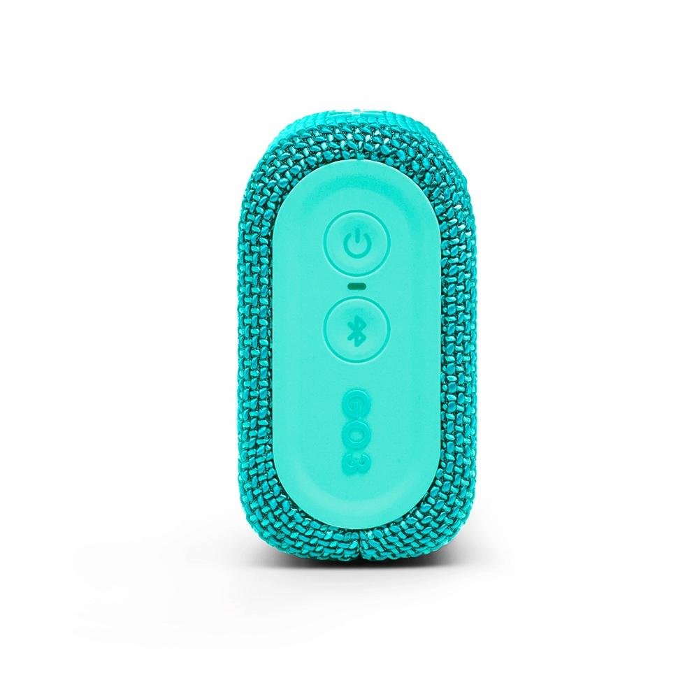 Caixa de Som JBL GO3, Bluetooth, 4,2W RMS, À Prova d'Agua e Poeira, TEAL - JBLGO3TEAL Caixa de Som JBL GO3, Bluetooth, 4,2W RMS, À Prova d'Agua e Poeira, TEAL - JBLGO3TEAL