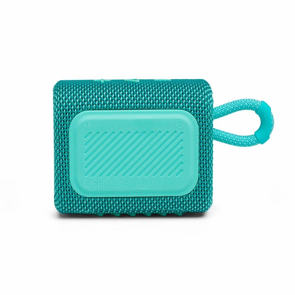 Caixa de Som JBL GO3, Bluetooth, 4,2W RMS, À Prova d'Agua e Poeira, TEAL - JBLGO3TEAL Caixa de Som JBL GO3, Bluetooth, 4,2W RMS, À Prova d'Agua e Poeira, TEAL - JBLGO3TEAL