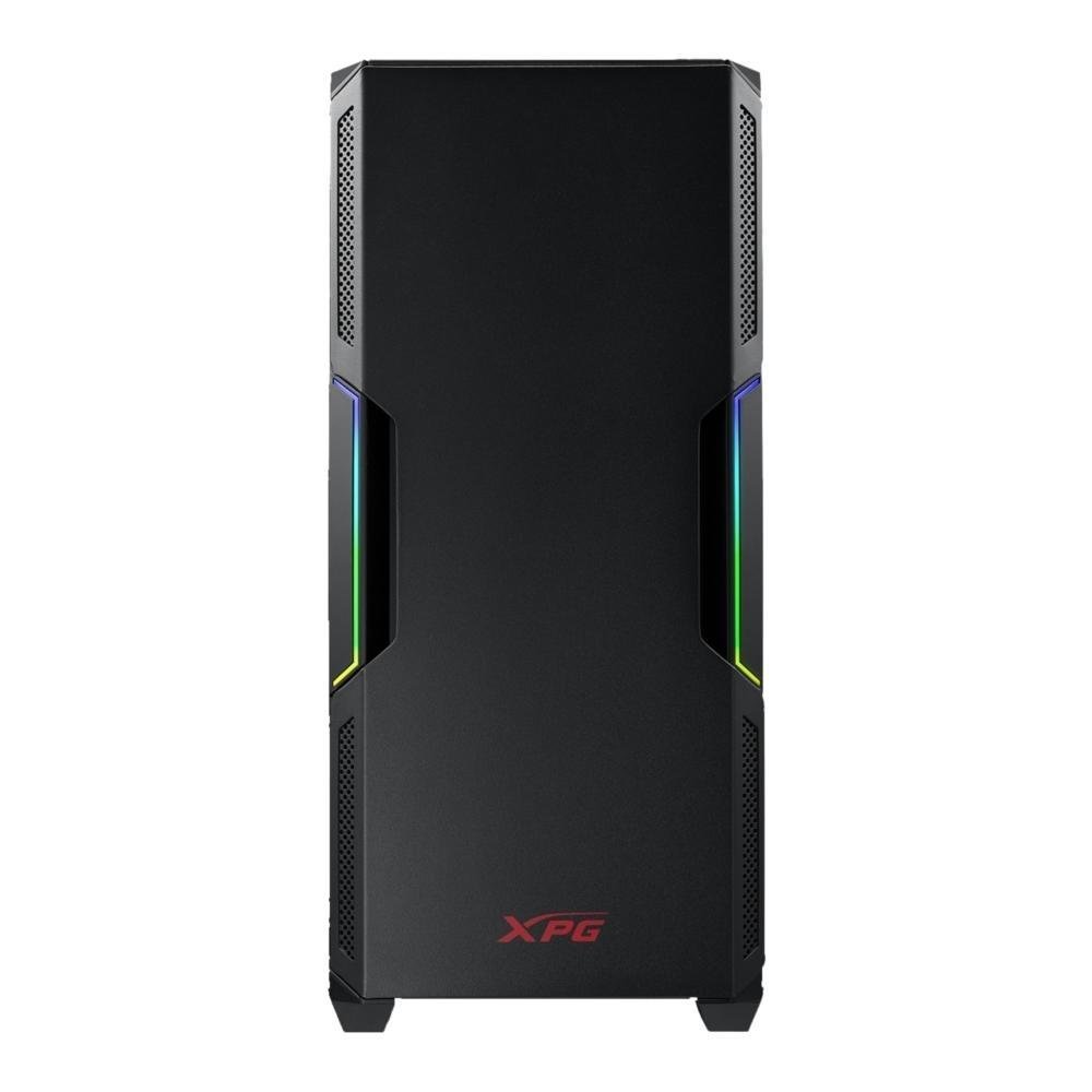 Gabinete Gamer XPG Starker, Com Fonte 600W Bronze, Mid Tower, 2x FANs, Lateral em Vidro Temperado, Preto - STARKERCP-BKCUS Gabinete Gamer XPG Starker, Com Fonte 600W Bronze, Mid Tower, 2x FANs, Lateral em Vidro Temperado, Preto - STARKERCP-BKCUS