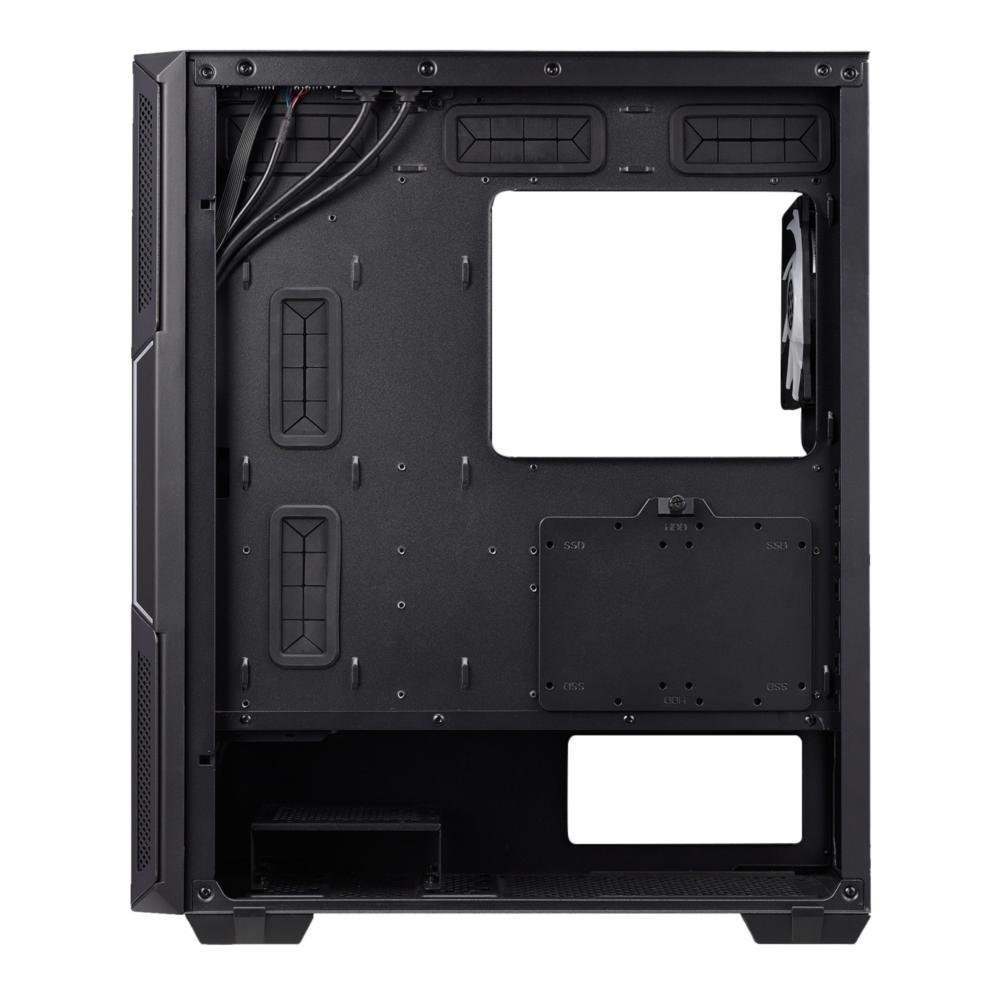 Gabinete Gamer XPG Starker, Com Fonte 600W Bronze, Mid Tower, 2x FANs, Lateral em Vidro Temperado, Preto - STARKERCP-BKCUS Gabinete Gamer XPG Starker, Com Fonte 600W Bronze, Mid Tower, 2x FANs, Lateral em Vidro Temperado, Preto - STARKERCP-BKCUS