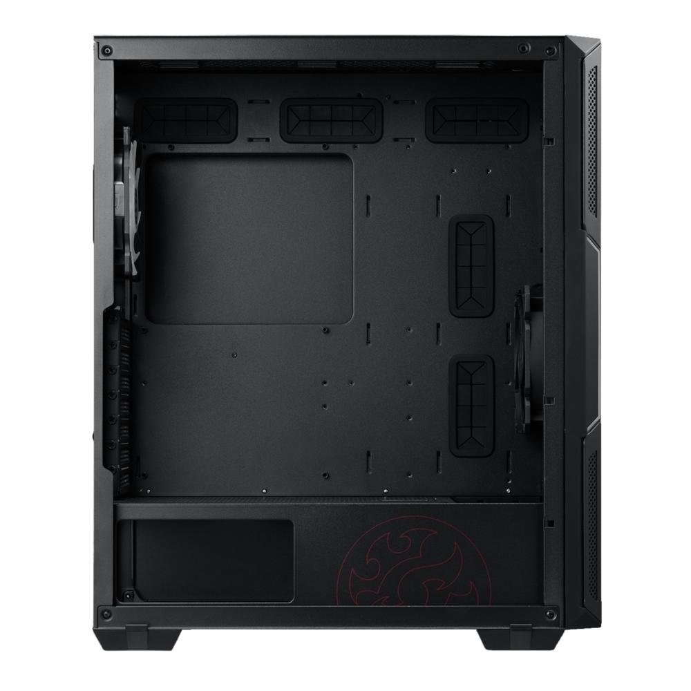 Gabinete Gamer XPG Starker, Com Fonte 600W Bronze, Mid Tower, 2x FANs, Lateral em Vidro Temperado, Preto - STARKERCP-BKCUS Gabinete Gamer XPG Starker, Com Fonte 600W Bronze, Mid Tower, 2x FANs, Lateral em Vidro Temperado, Preto - STARKERCP-BKCUS