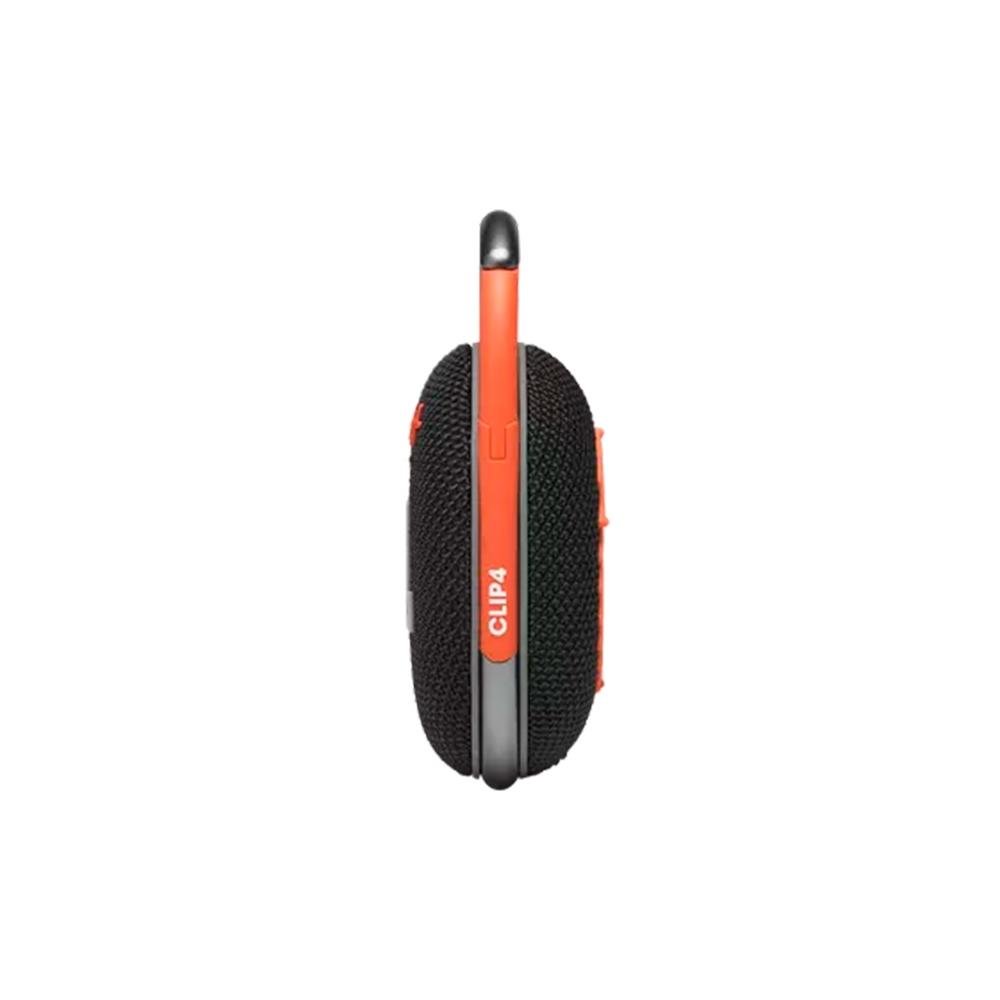 Caixa de Som Sem Fio JBL CLIP4 Black, Bluetooth, Preto e Laranja - JBLCLIP4BLKO