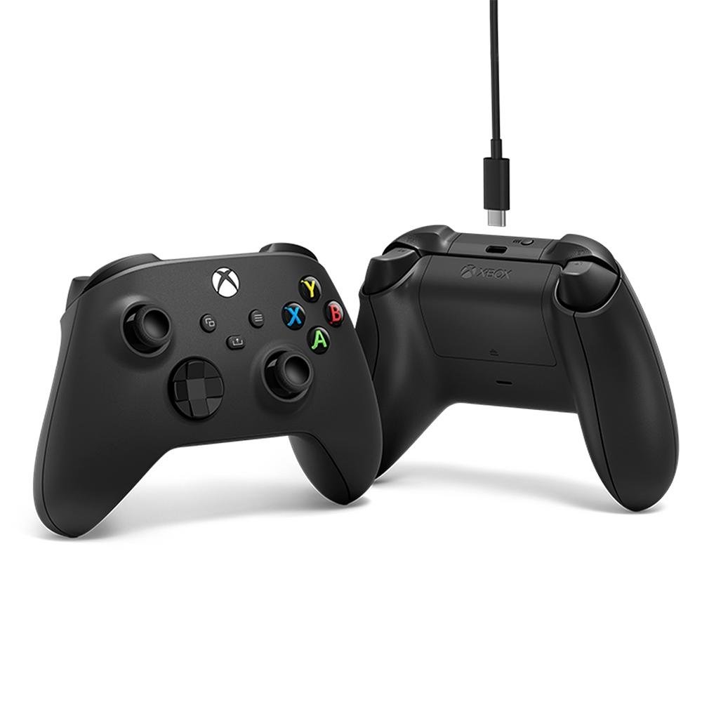 Controle Sem Fio Xbox + Cabo USB-C para Xbox e PC - 1V8-00013
