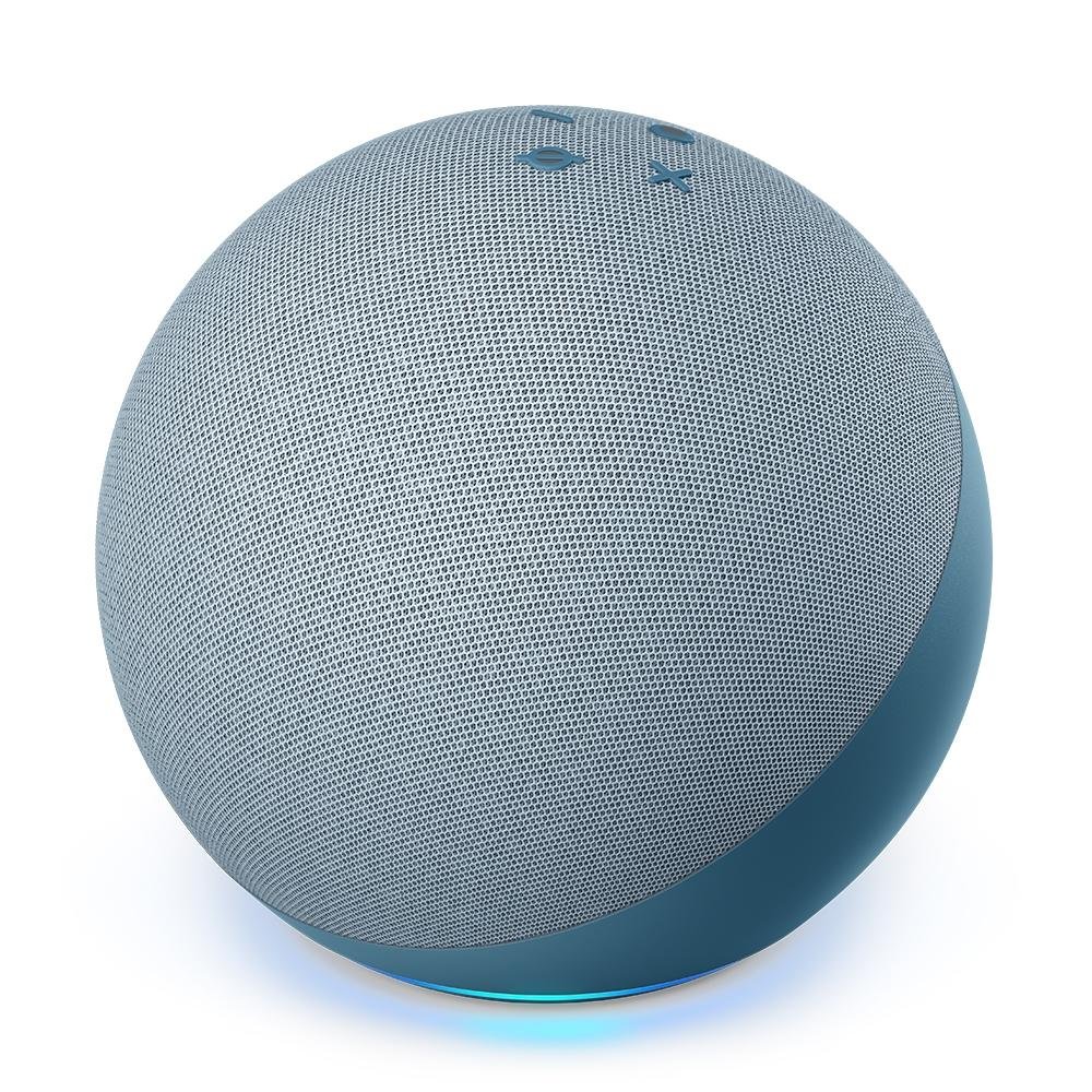 Echo 4ª Geração, Amazon, Azul e Alexa | KaBuM!