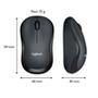 Mouse Sem Fio Logitech M220 com Clique Silencioso, Design Ambidestro Compacto, Conexão USB e Pilha Inclusa, Graphite - 910-006127