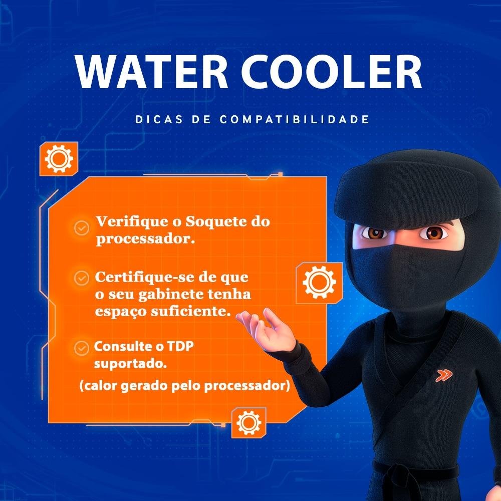 Water Cooler Gigabyte Aorus Liquid Cooler 240, RGB, 240mm (2x 120mm), AMD/Intel, Com Display LCD, Preto - GP-AORUS WATERFORCE X 240 Water Cooler Gigabyte Aorus Liquid Cooler 240, RGB, 240mm (2x 120mm), AMD/Intel, Com Display LCD, Preto - GP-AORUS WATERFORCE X 240
