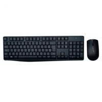Teclado e Mouse Sem Fio Multi Multimidia, 1600 DPI, USB 2.4Ghz, com Pilhas, Preto - TC269