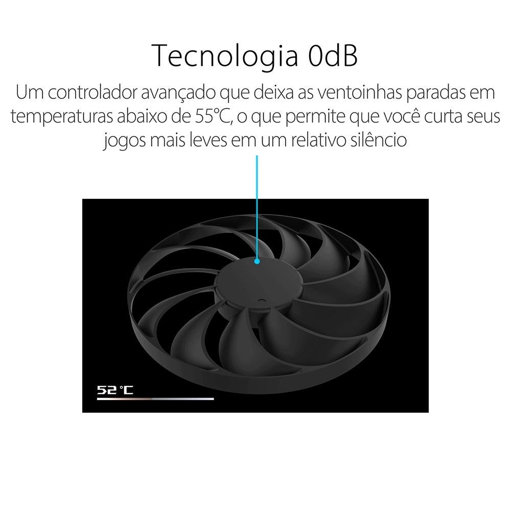Placa de Vídeo RX 6600 XT O8G Asus Dual, 8GB GDDR6, 16 Gbps