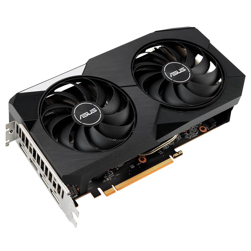 ASUS AMD Radeon RX 6600 XT Dual 中古 Placa de Vídeo RX 6600 XT O8G Asus Dual, 8GB GDDR6, 16 Gbps