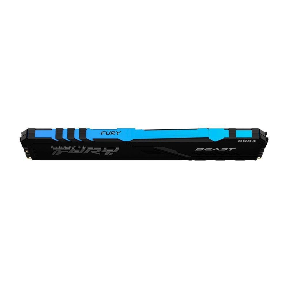 Memória RAM Kingston Fury Beast, RGB, 16GB, 3200MHz, DDR4, CL16, Preto - KF432C16BBA/16 Memória RAM Kingston Fury Beast, RGB, 16GB, 3200MHz, DDR4, CL16, Preto - KF432C16BBA/16