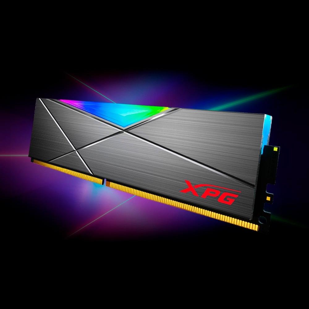 Memória RAM XPG Spectrix D50, RGB, 8GB, 3600MHz, DDR4, CL18, Cinza - AX4U36008G18I-ST50