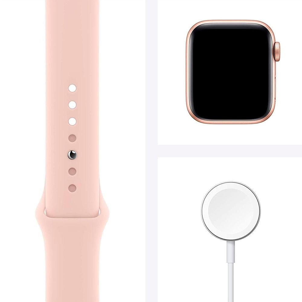 Apple Watch SE 44MM GPS com Sport Band Ouro Rosa Alumínio