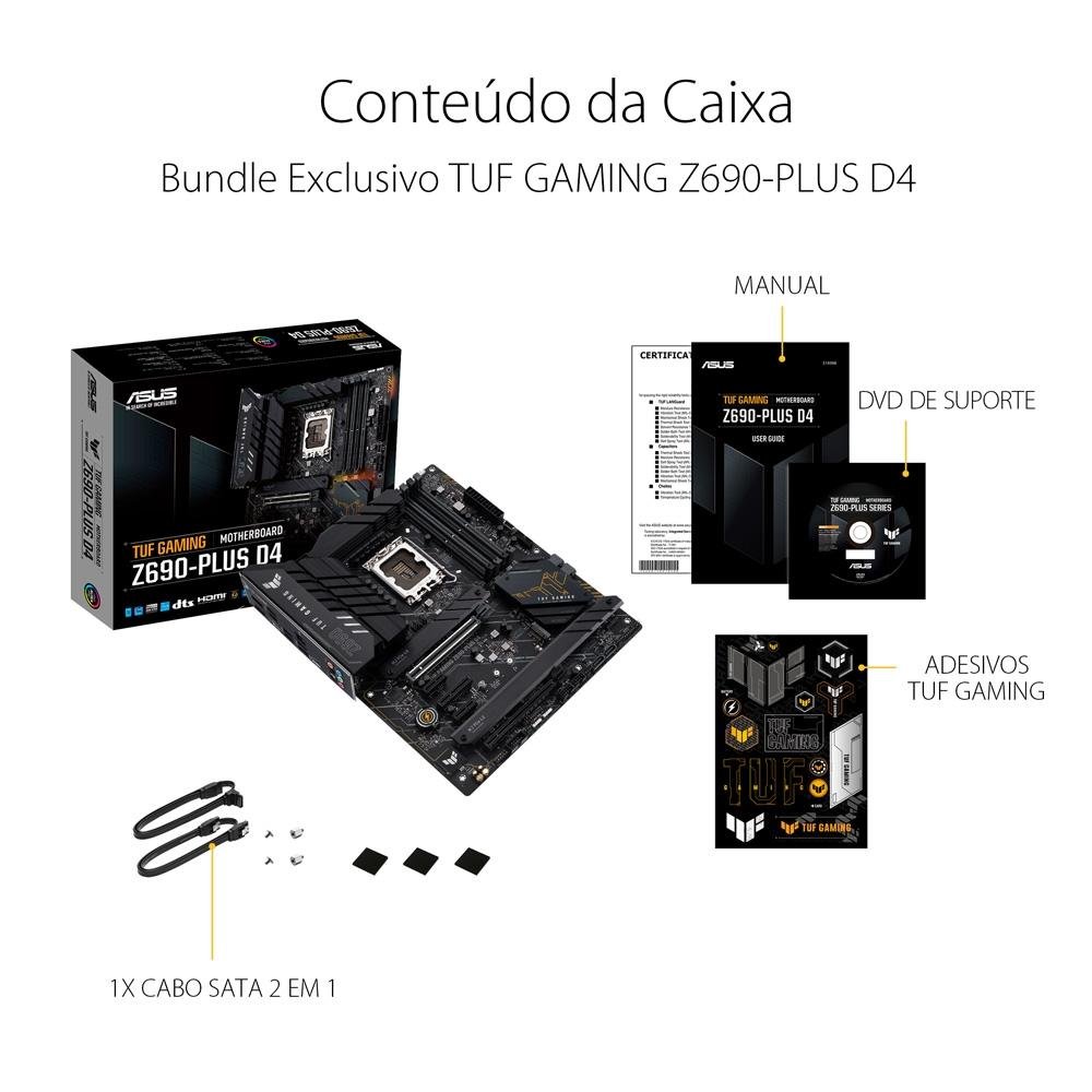 i7-13700KF Z690PLUS WIFI D4 DDR4 64GBセット TUF GAMING Z690-PLUS WIFI D4 | Placas-Mãe | ASUS Brasil