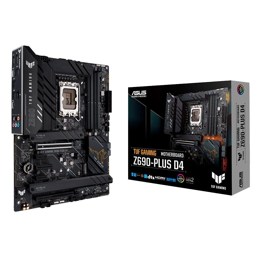マザーボードZ690-PLUS WIFI D4 i5 12400f 空冷クーラー Placa Mãe Asus TUF GAMING Z690-PLUS WIFI D4, Intel, ATX, DDR4, RGB