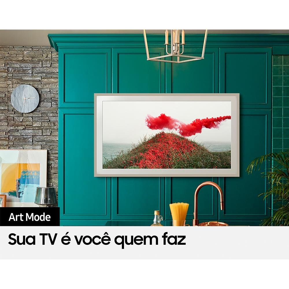 Smart TV Samsung 32 Polegadas QLED The Frame, HDMI, USB, Modo Ambiente, Pontos Quânticos, Alexa e Google Assistant, Preto - QN32LS03TBGXZD Smart TV Samsung 32 Polegadas QLED The Frame, HDMI, USB, Modo Ambiente, Pontos Quânticos, Alexa e Google Assistant, Preto - QN32LS03TBGXZD