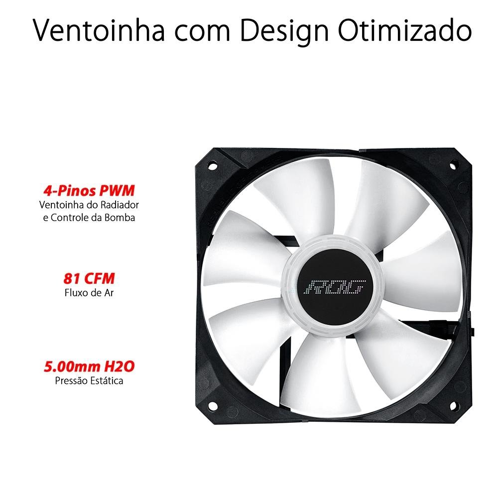 Water Cooler Asus Rog Strix LC II 360, ARGB, 360mm, AMD/Intel