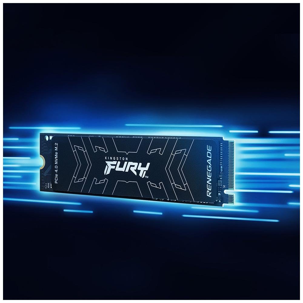 SSD Kingston Fury Renegade, 2TB, M.2 2280, PCIe 4.0 x4, NVMe, Leitura: 7300 MB/s, Gravação: 7000 MB/s, Compatível com PS5 - SFYRD/2000G