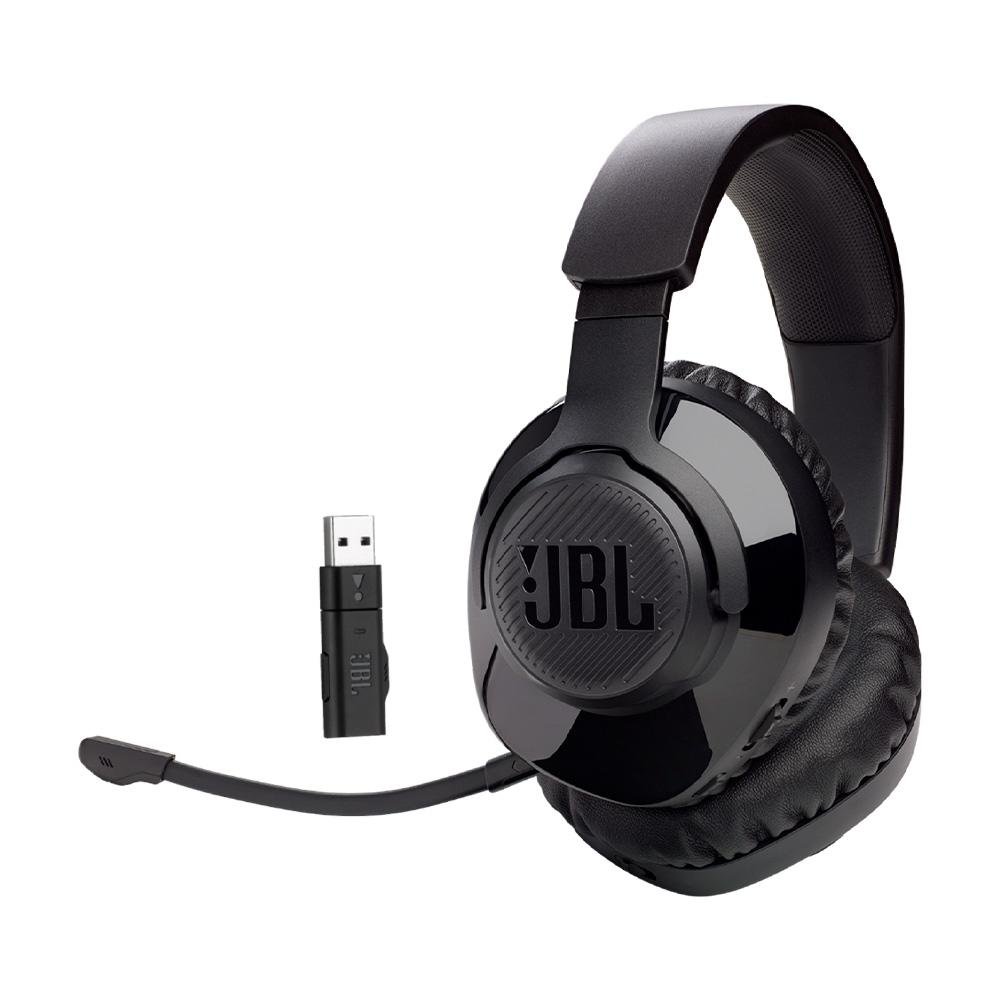Headset Gamer Sem Fio JBL Linha Quantum 350WL, Drivers 40mm, P2, Preto