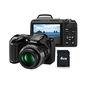 Câmera Digital Nikon Coolpix L810, 16.1MP, LCD 3.0, Zoom Óptico 26x, Filma em HD, Lente de cristal NIKKOR - Cartão de 4GB - Preta
