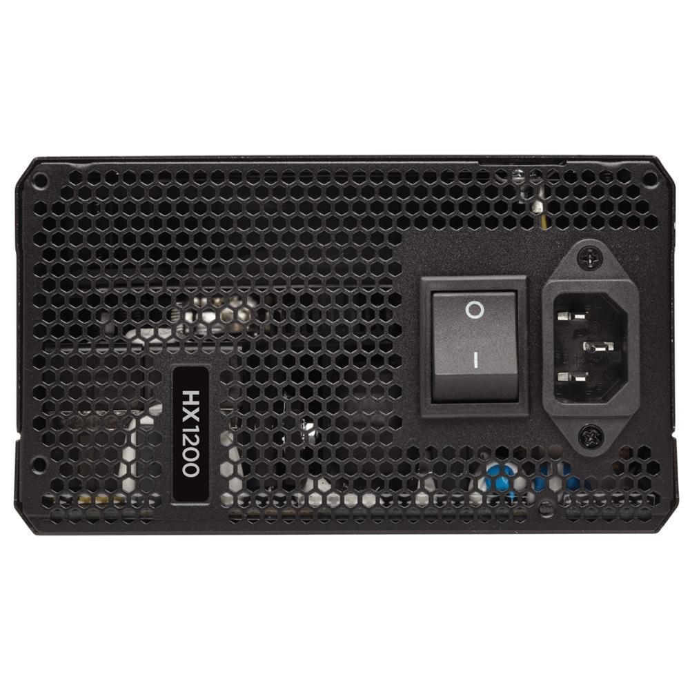 Fonte Corsair HX1200, 1200W, 80 Plus Platinum, Modular, PFC Ativo, Sem Cabo, Preto - CP-9020140-NA Fonte Corsair HX1200, 1200W, 80 Plus Platinum, Modular, PFC Ativo, Sem Cabo, Preto - CP-9020140-NA