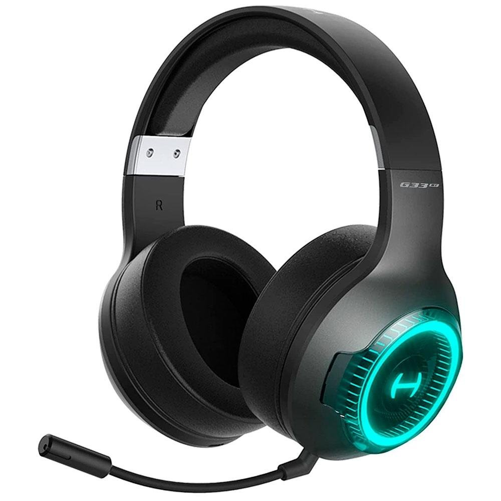 Headset Gamer Edifier Hecate G33BT, RGB, Bluetooth 5.0, USB-C, P3, Drivers 40mm, Preto - G33BT-BK Headset Gamer Edifier Hecate G33BT, RGB, Bluetooth 5.0, USB-C, P3, Drivers 40mm, Preto - G33BT-BK