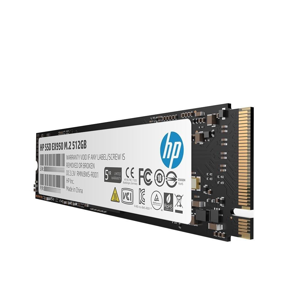 SSD HP EX950 512GB, PCIe NVMe GEN3 | KaBuM!