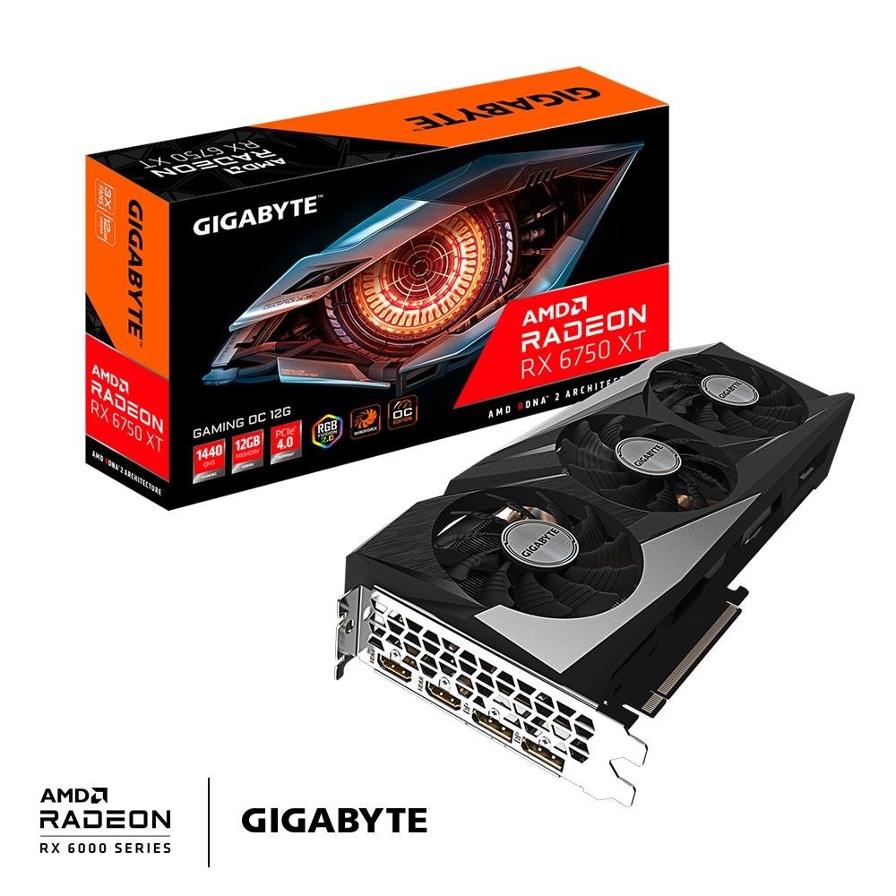 【週末特価】Radeon RX 6750 XT OC Edition【即購入可】 Placa de Vídeo Gigabyte AMD RX 6750XT | KaBuM!