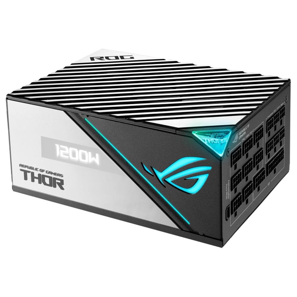 Fonte ASUS ROG Thor 1200P2, 1200W, 80 Plus Platinum, Modular, PFC Ativo, Sem Cabo, Preto - 90YE00L0-B0BA00 Fonte ASUS ROG Thor 1200P2, 1200W, 80 Plus Platinum, Modular, PFC Ativo, Sem Cabo, Preto - 90YE00L0-B0BA00