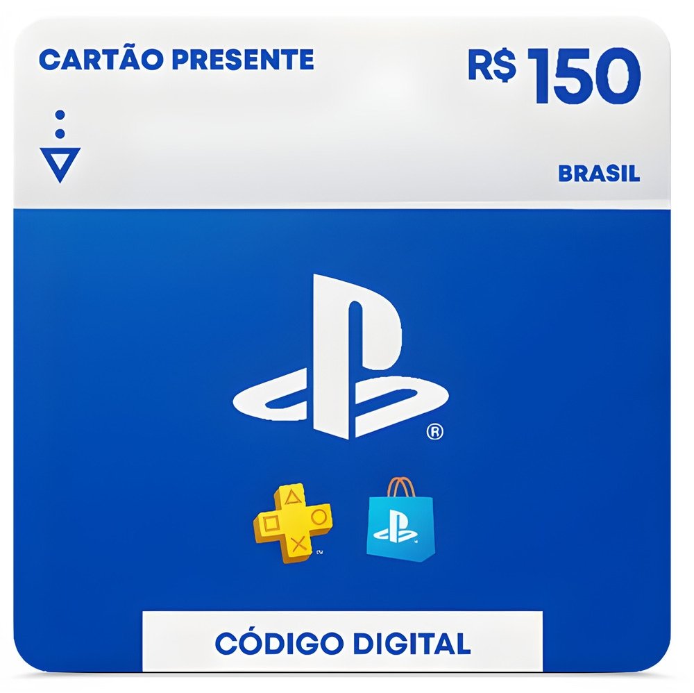Gift Card PlayStation Store R$150, Digital - Exclusivo Brasil