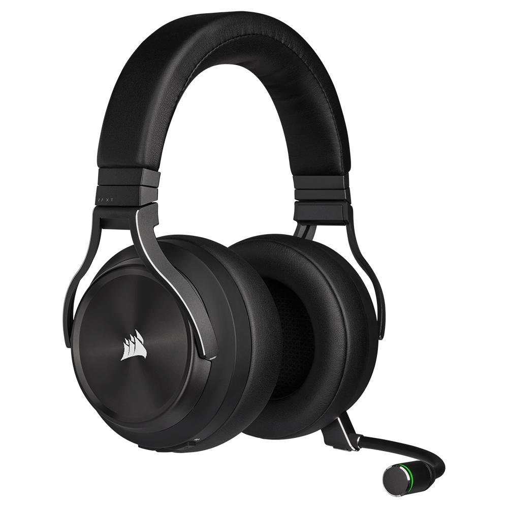 Headset Sem Fio Gamer Corsair Virtuoso XT , RGB, Som Surround 7.1, Driver 50mm, Bluetooth, Cinza Ardósia - CA-9011188-NA